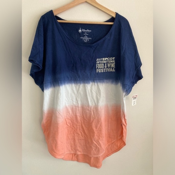 Disney Tops - Disney Spirit Jersey Large TASTE Epcot Food & Wine Festival NWT